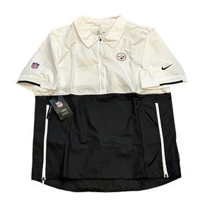 Pittsburgh Steelers Nike Men’s Sideline 1/2 Zip Short Sleeve Jacket Medium